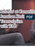 "Relaxin' at Camarillo" Jonathan Kreisberg Transcription With TAB