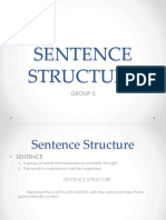 Sentence Structure