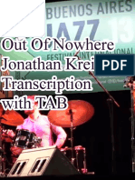 Out of Nowhere Jonathan Kreisberg Transcription With TAB