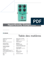 TC Electronic Hypergravity Compressor Manual French 478846 PDF