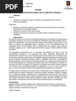 Informe Determinacion de Un Compuesto Organico