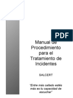 Manual de Tratamiento de Incidentes