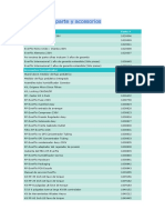 Números de Parte y Accesorios Concentrador de Oxigeno EverFlo