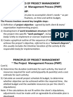 Principles of Project Management The Project Management Process (PMP) Main Objective of PMP