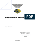 Cumplimiento de Las Obliaciones