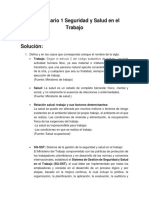 Cuestionario 1 Seguridad y Salud en El Trabajo