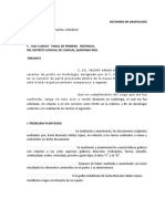 Formulario Dictamen en Grafologia Penal