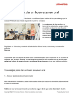 3 Consejos Dar Buen Examen Oral PDF