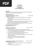 Sean O'Malley's Resume 7-08