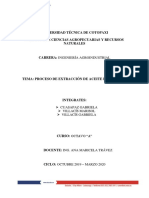 Informe 1 - Proceso de Extracción de Aceite de Ajonjolí