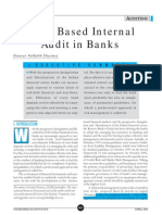 Risk Based Internal Audit in Banks