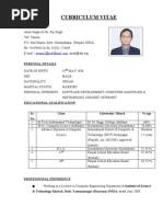 Curriculum Vitae: Personal Details