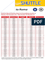 SitBusShuttle Orari Fiumicino To Rome 1