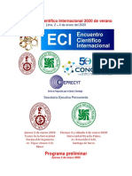 Programa Del Encuentro Cientifico Internacional 2020 de Verano ECI 2020v PDF