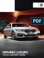 The BMW 7 Series Specification Sheet October