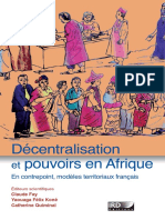 Decentralisation Et Pouvoirs en Afrique