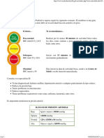 Semáforo de La Alimentación - Actividad Física