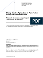 Champ D'action Agriculture Du Plan D'action Stratégie Biodiversité Suisse PDF