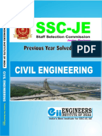 SSC JE Civil Previous Year Solved Papers