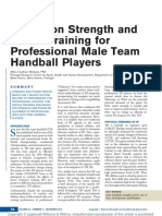 In-Season Strength and Power Training For Professional Male Team Handball Players