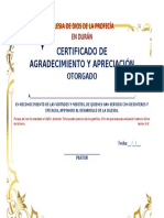 Certificado de Honorabilidad