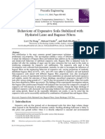 Behaviour of Expansive Soils Stabilized With Hydrated Lime and Bagasse Fibres PDF