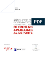 39 Curso Ciencias Aplicadas Deporte Solidaridad Olimpica