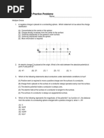 Ap Phys1 - Electric Potential Practice Problems - 2015 02 28