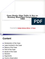 Case Study Olga Tellis and Ors vs. Bomba