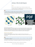 Les Solutions Électrolytiques