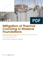 Mitigation of Thermal Cracking in Massive Foundations