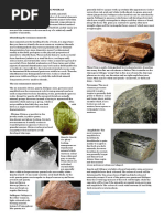 Common Rock Forming Minerals