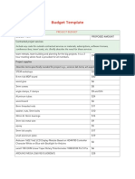 Budget Template 2019-20