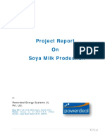 Project Report On Soya Milk