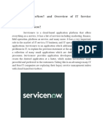 What Is ServiceNow and Overview of IT Service Management.