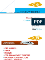 Financial Services: Credible India Co., LTD