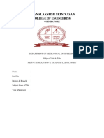 Me 6711 - Simulation & Analysis Laboratory