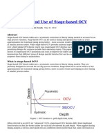 Applications and Use of Stage Based OCV