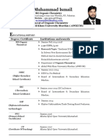 Muhammad Ismial CV