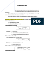 Uji Normalitas Data PDF Dikonversi