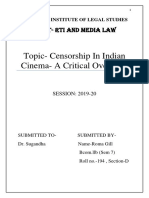 Censorship in Indian Cinema 1