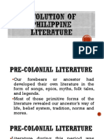 Evolution of Philippine Literature