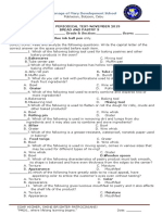 Second Periodical Test in Bread and Pastry November