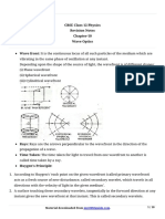 12 Physics Notes Ch10 Wave Optics