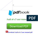 Audi A6 c5 User Manual PDF