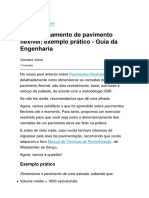 Dimensionamento de Pavimento Flexível Exemplo Prático - Guia Da Engenharia PDF