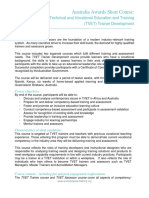 Course Outline - TVET Trainer Development PDF