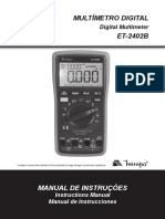 ET-2402B-1101-BR - Manual Do Multímetro