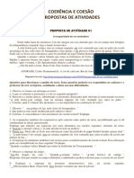 COERÊNCIA E COESÃO - Atividades Gerais