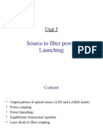 Power Launching in Optical Fiber